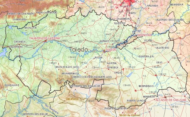 Tourist map of Toledo